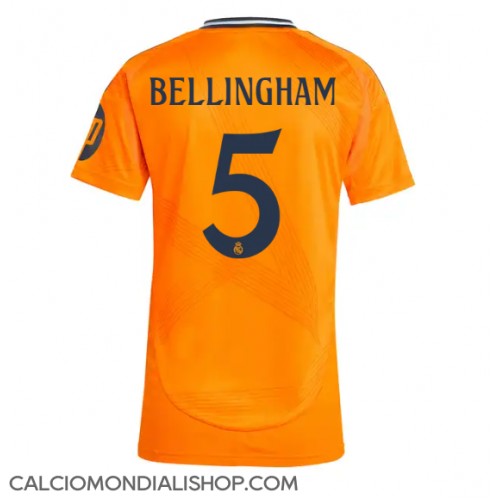 Maglie da calcio Real Madrid Jude Bellingham #5 Seconda Maglia Femminile 2024-25 Manica Corta